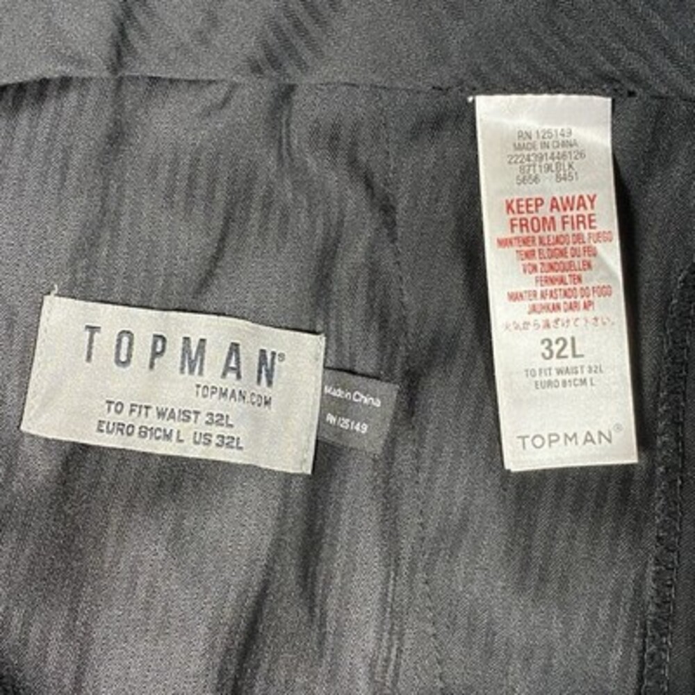 Topman 2 Piece Skinny Fit Suit 38R 32L Black Formal Wedding Business Prom - Picture 8 of 16